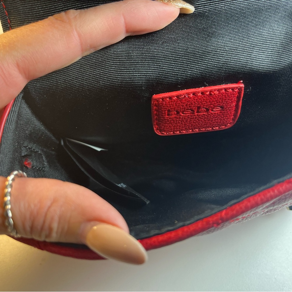Vintage red Bebe belt bag.